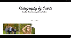Desktop Screenshot of photographycarrie.com